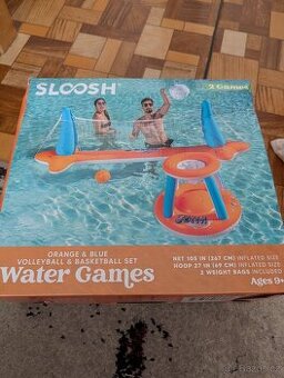 Prodám nafukovácí sit a koš na vodní volejbal, košikovou