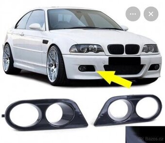 BMW e46 m3 kryty mřížky mlhovek do předního nárazníku m3