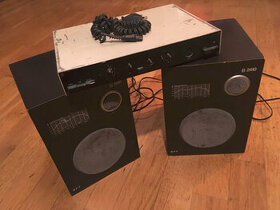 Vintage reproduktory RTF a zesilovač ke gramofonu