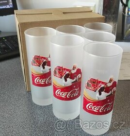 Coca cola vánoční skleničky