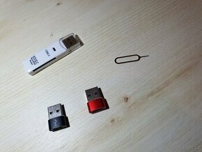 Adaptér redukce USB-C,  Jehla na sim,  USB čtečka karet