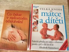 Knihy o těhotenství a dítěti.