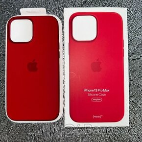 Apple Iphone 13 Pro Max Silicone Case (MagSafe) Red
