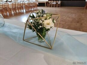 Dekorace na svatební stoly - mnohostěny