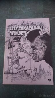 Kája Saudek obálka tisku Lety zakázanou rychlostí z r. 1988