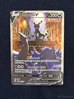 Velmi vzácná Pokemon karta - Umbreon V