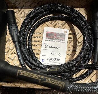 High-end XLR kabel DL David Laboga - Q-Connect 1,2m - 1