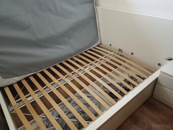 Postel MALM 160x200 cm s uložným prostorem