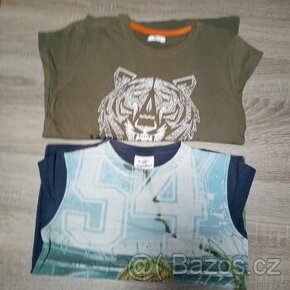 Chlapecká trička vel.128 - 134 ,cena 35Kč za kus