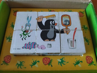 Retro dřevěné kostky,domino,dětská pošta,zvuky zvířat