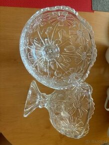 Skleněná miska na nozičce 6ks