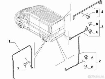 Nové těsnění zadních dveří – Fiat Ducato 250