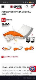 Nová matrace extra hard i s dokladem