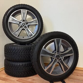 MERCEDES C W205 5x112 R17 ET48,5+ZIMNÍ 225/50R17 7,5/7mm