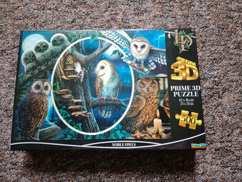 Puzzle (pivo, auta/Cars, sovy, zvířata) klasické, 3D efekt