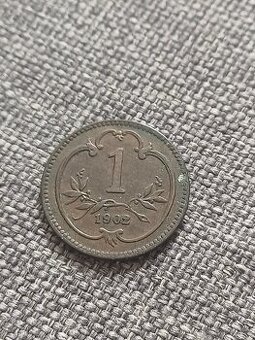 1 haléř 1902 FJI RU