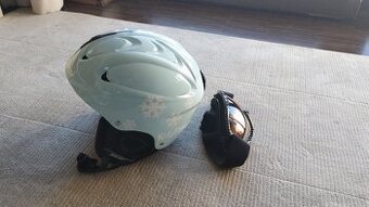 Dětská lyžařská helma Sulov KidsFun 49-52cm + lyžařské brýle