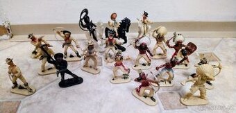 Retro figurky indiáni a kovbojové