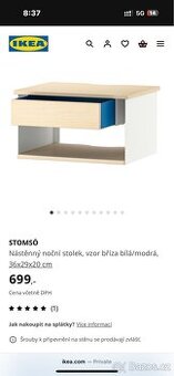 Noční stolek nástěnný