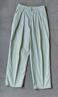 Dámské kalhoty zelenkavé letní