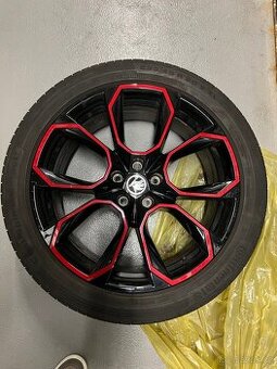 Alu kola Extreme 20 červený rámeček