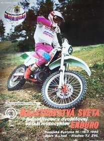 Plakát KTM ISDE 1990 Povážská Bystrica