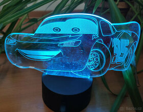 dětská noční LED lampička - svítící auto