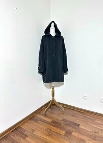 Oversize vlněný Vintage kabát s kapuci  Max Mara