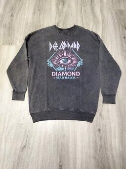 mikina XS oversized Def Lepppard jako NOVÁ