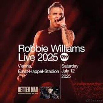 Prodám vstupenky Robbie Williams Vídeň