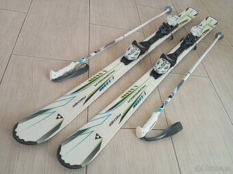 Lyže Fischer dětské 130cm a hůlky