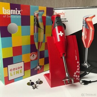 Bamix Swiss Line M200 tyčový mixér • 4 nástavce • stojan - 1
