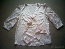 Saténová starorůžová košile