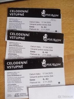 Mirakulum 3x vstupenka