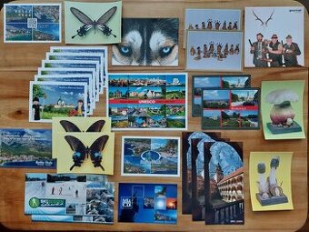 50 kusů pohlednic, sbírka pohledů, krásné pohledy pohlednice