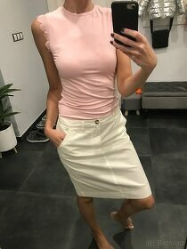 Sukně vel. 34/36, bílá, modrá vel. 36