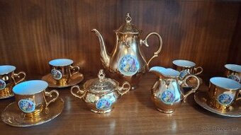 kávová souprava porcelán 3 grácie zlatá