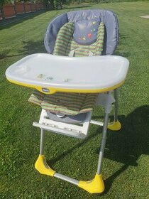 Jídelní židlička Chicco Polly 2v1, Denim