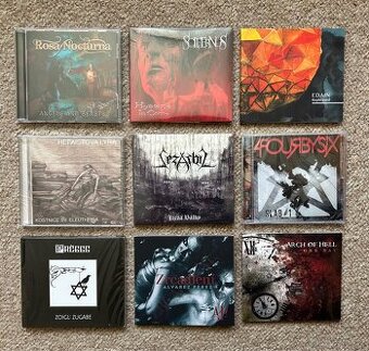 Nabízím 9 metalových CD různých interpretů (Metal,Gothic..)