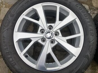 Alu kola ŠKODA KODIAQ 18" 5x112 zimní GOODYEAR 235/55R18