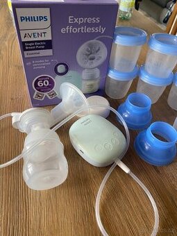 Philips avent odsávačka mateřského mléka + zásobníky