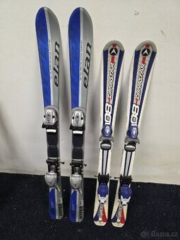 2× dětské carving lyže - 1