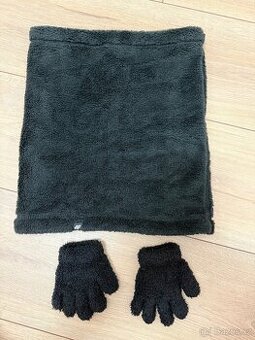 Nová dětská plyšová šála 4F + rukavičky zdarma