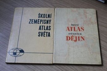 ŠKOLNÍ ZEMĚPISNÝ ATLAS  A ATLAS SVĚTOVÝCH DĚJIN