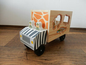 Safari autobus kidland dřevěná hračka