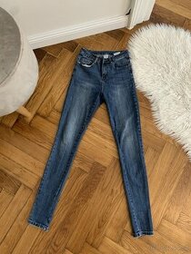 dámské Skinny džíny s vysokým pasem