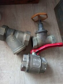 Filtr mosazný 2 /C, ventil kulový DN 25,ventil přímý DN 40 - 1