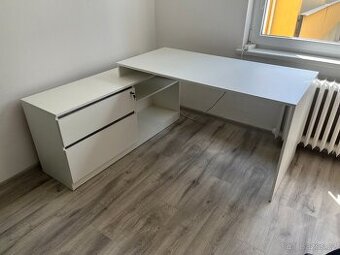 Psací/pracovní stůl bílý (osobní odběr Brno)