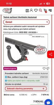 Škoda Octávie 4 Tažné zařízení