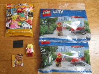 LEGO figurka 23.serie popkorn a prodavač popkornů